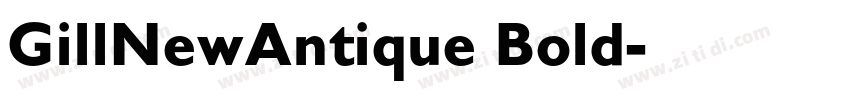 GillNewAntique Bold字体转换
